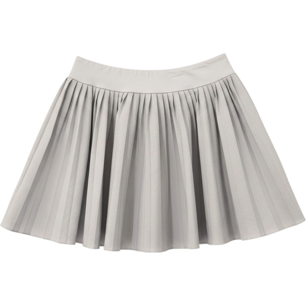 Zaclotre Pleated Athletic Skort Girls 150 Silver Gray Tennis Dance Gymnastics